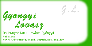 gyongyi lovasz business card