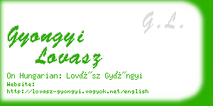 gyongyi lovasz business card